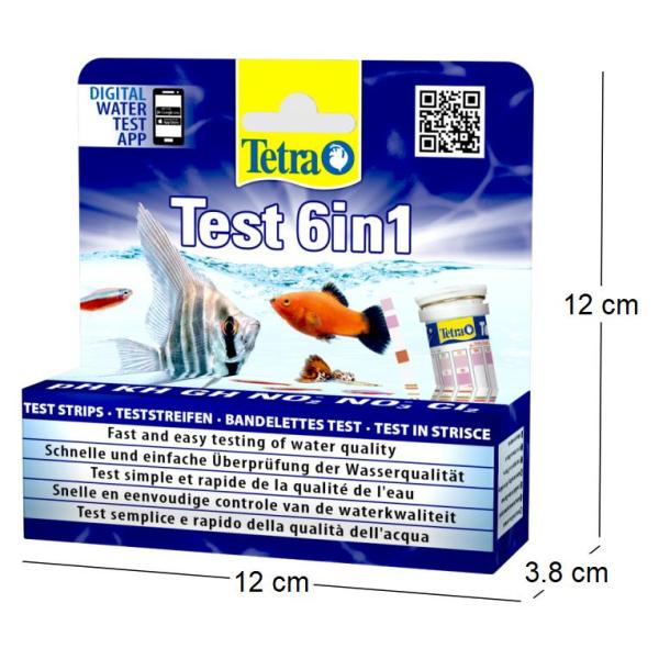 Test de l'eau Tetra test bande 6 en 1 - TETRA