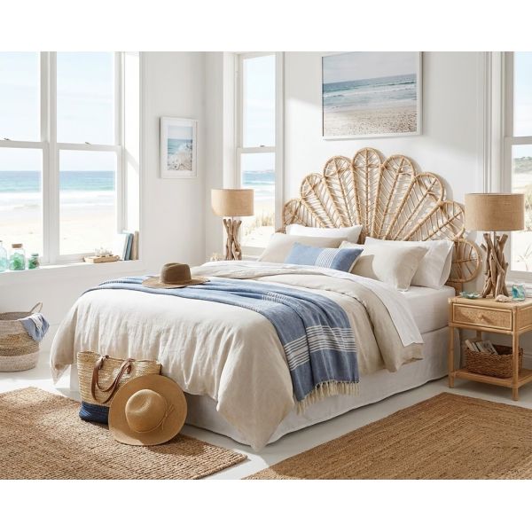 Tête de lit en rotin naturel Sola - AUB-4148