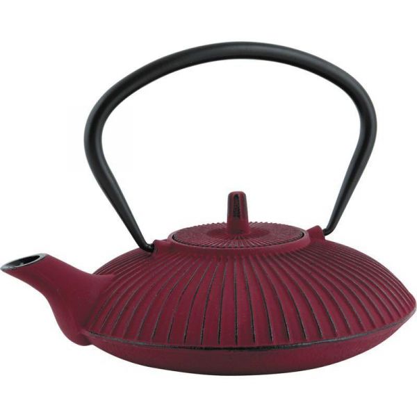 Théière 0.8l en fonte rouge