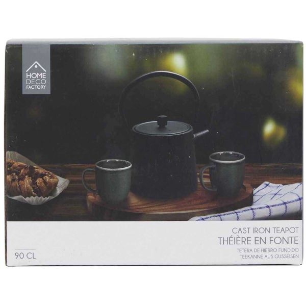 Théière en fonte noire 90 cl - THE HOME DECO FACTORY