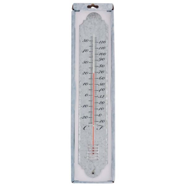 Thermomètre de jardin en zinc patiné 50cm - ESSCHERT DESIGN