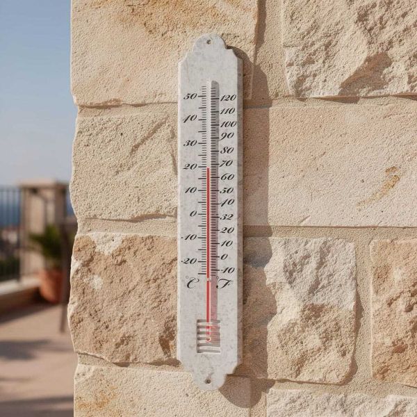 Thermomètre de jardin en zinc patiné 50cm - ESSCHERT DESIGN