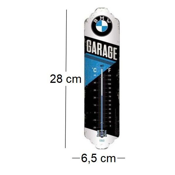 Thermomètre en métal Pub 28 x 6.5 cm - IMC-0177