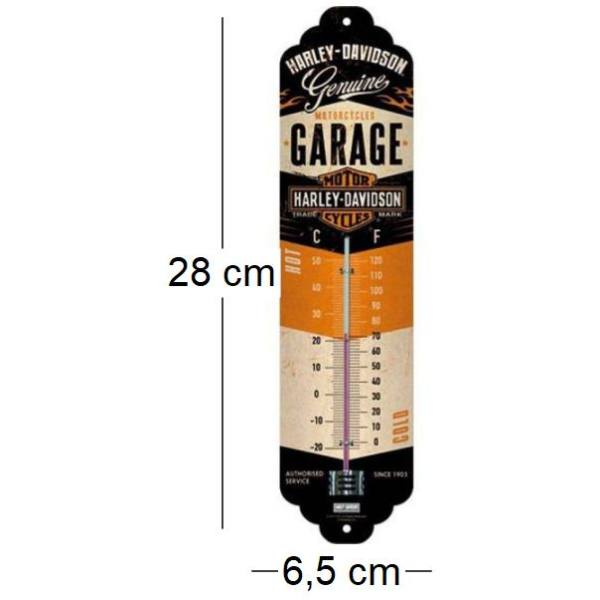 Thermomètre en métal Pub 28 x 6.5 cm - IMC-0178
