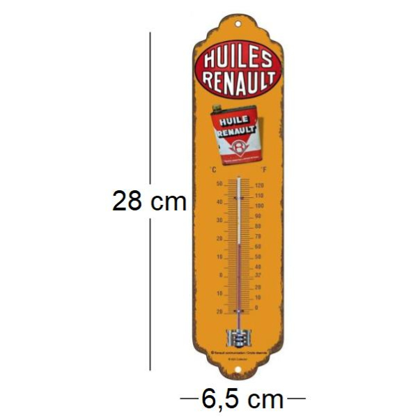 Thermomètre en métal Pub 28 x 6.5 cm - IMC-0180