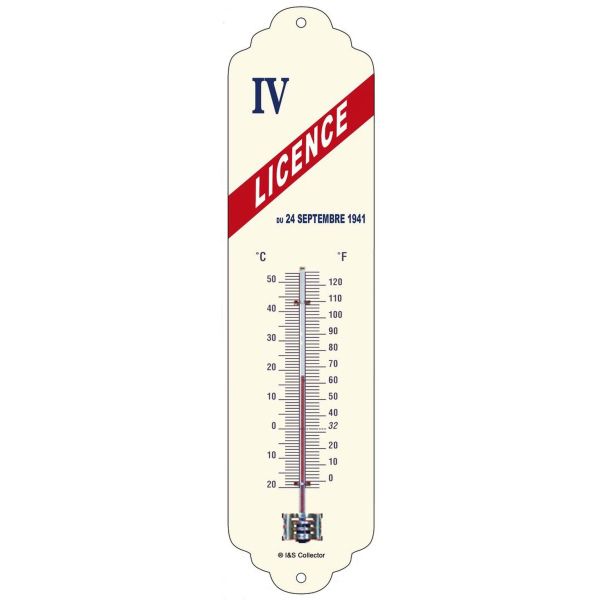 Thermomètre en métal Pub 28 x 6.5 cm