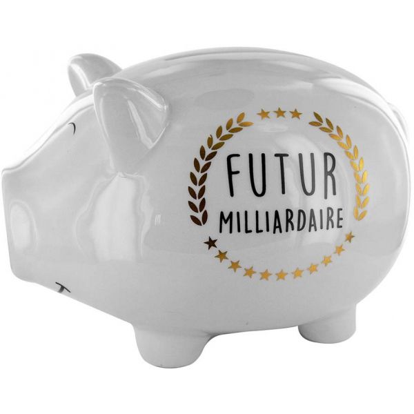 Tirelire cochon XXL Futur milliardaire