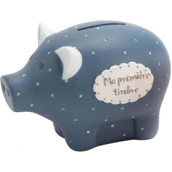 Tirelire Cochon En Céramique Originale - Avec Bouchon En Liège En Museau, Couleur Noir - Idéal Comme Cadeau Amusant