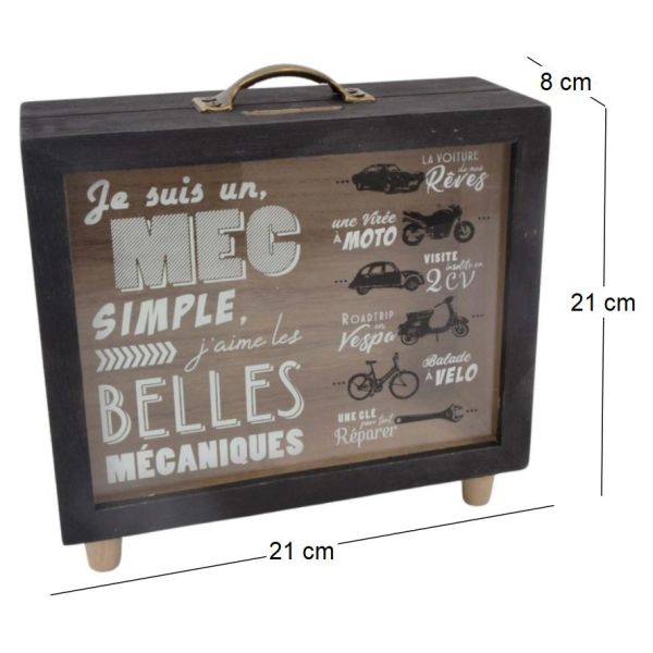 Tirelire rêves d'homme 21 x 8 cm - HOM-0130