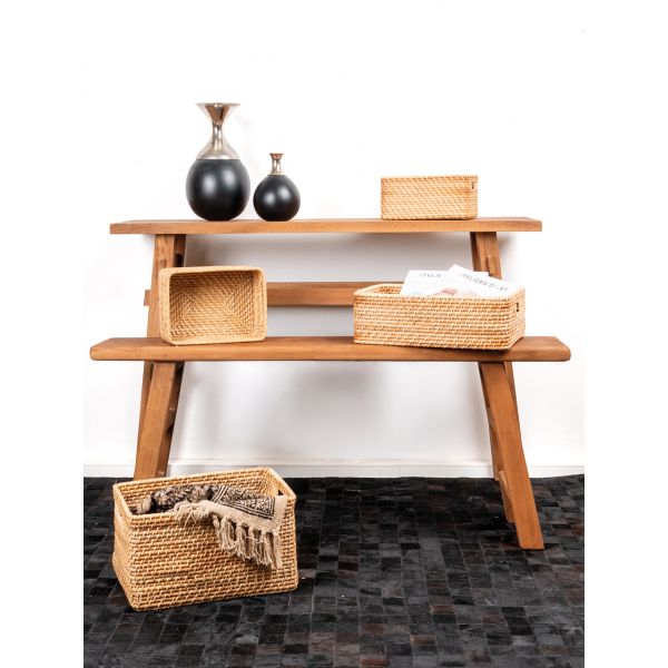 Tiroir de rangement en rotin naturel - AUBRY GASPARD