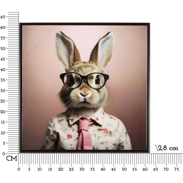 Toile décorative Bunny 62.5 x 2.8 x 62.5 cm - MAU-0126