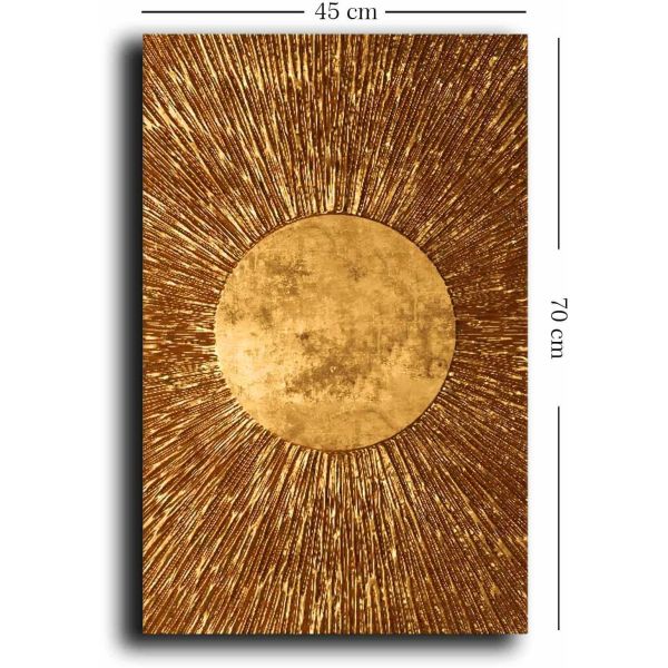 Toile décorative Gold sun 45 x 70 cm - ASI-1244