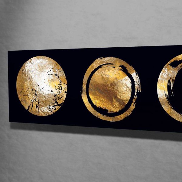 Toile décorative Golden circle 30 x 80 cm - 18,90