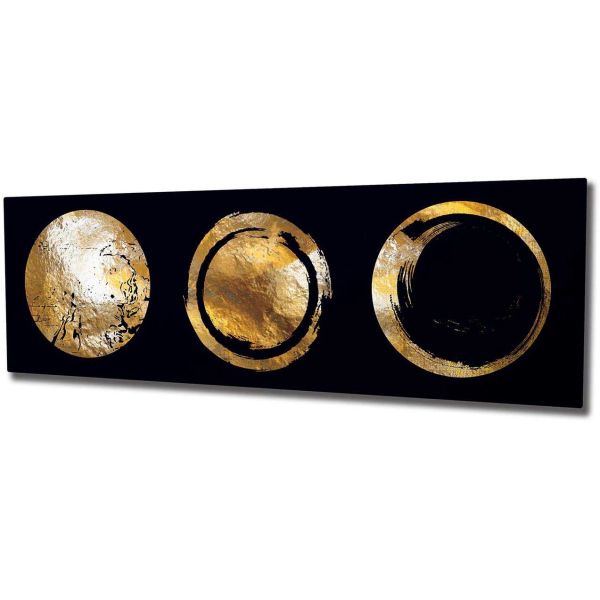 Toile décorative Golden circle 30 x 80 cm - ASI-1252