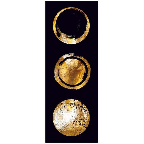 Toile décorative Golden circle 30 x 80 cm
