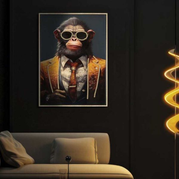 Toile décorative Monky 52.5 x 2.8 x 72.5 cm - MAURO FERRETTI