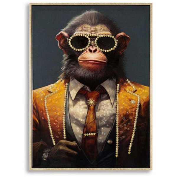 Toile décorative Monky 52.5 x 2.8 x 72.5 cm