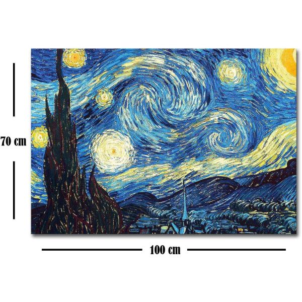 Toile décorative The starry night 100 x 70 cm - ASI-0106