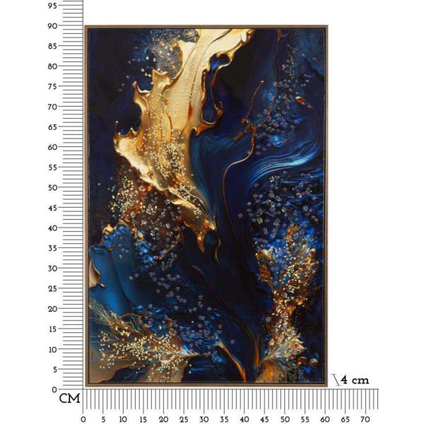 Toile décorative avec cadre Andromeda 60 x 4 x 90 cm - MAU-0606