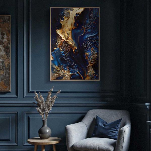 Toile décorative avec cadre Andromeda 60 x 4 x 90 cm - MAURO FERRETTI