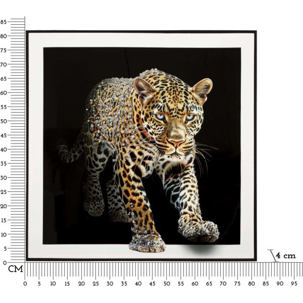 Toile décorative avec cadre Jaguar 82 x 4 x 82 cm - MAU-0538