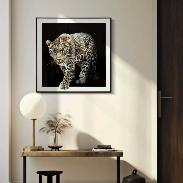 Toile décorative avec cadre Jaguar 82 x 4 x 82 cm - MAURO FERRETTI