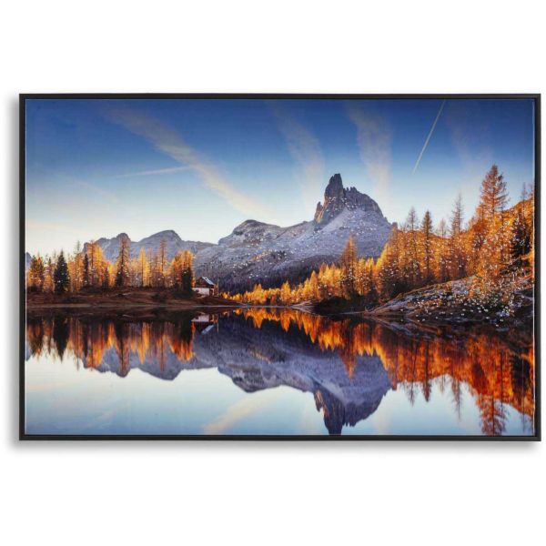 Toile décorative avec cadre Lake 90 x 4 x 60 cm