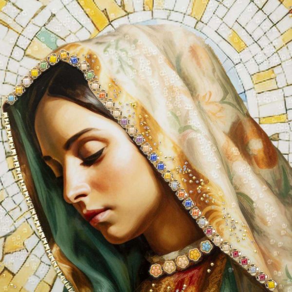 Toile décorative avec cadre Madonna 72 x 4 x 102 cm - 94,90