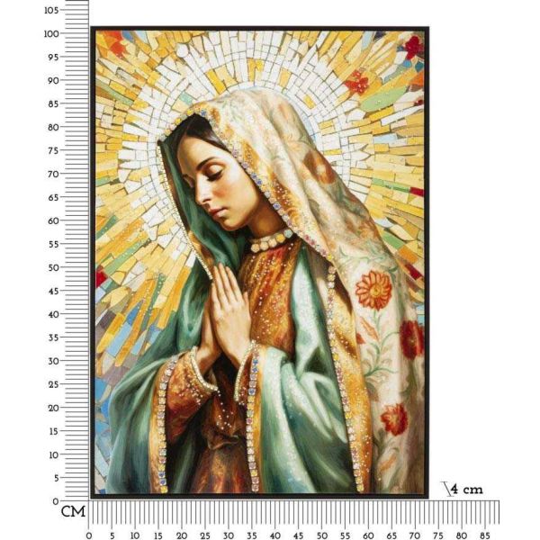 Toile décorative avec cadre Madonna 72 x 4 x 102 cm - MAU-0543