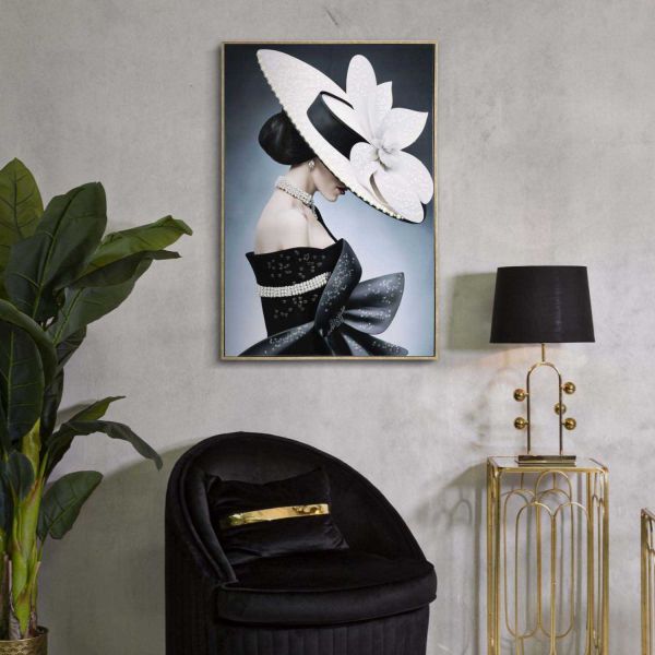 Toile décorative avec cadre Marty 62 x 4 x 92 cm - MAURO FERRETTI