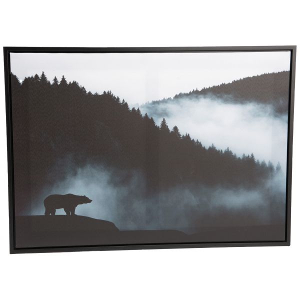 Toile montagne avec ours 50 x 70 cm