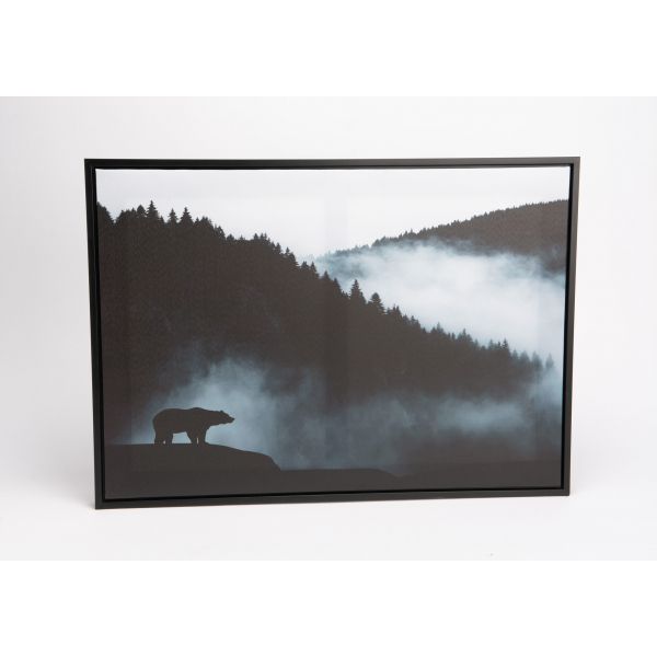 Toile montagne avec ours 50 x 70 cm - AMADEUS