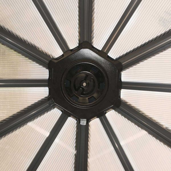 Tonnelle de jardin fermée en alumnium et polycarbonate Garda 30 m² - 9999