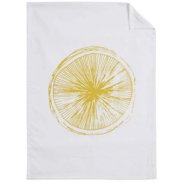 Torchon de cuisine en coton Citron (Lot de 2) - AUBRY GASPARD