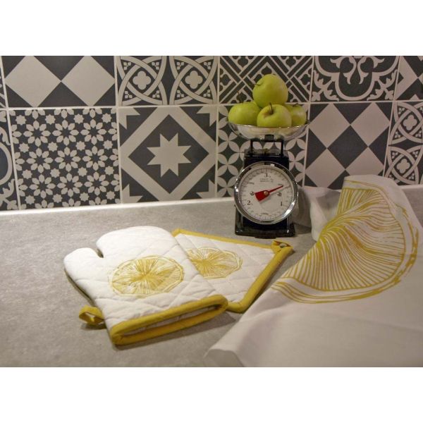 Torchon de cuisine en coton Citron (Lot de 2) - AUB-2666