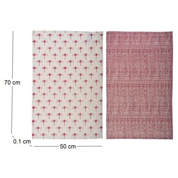 Torchon de cuisine en coton Libellules (Lot de 2) - 9,39