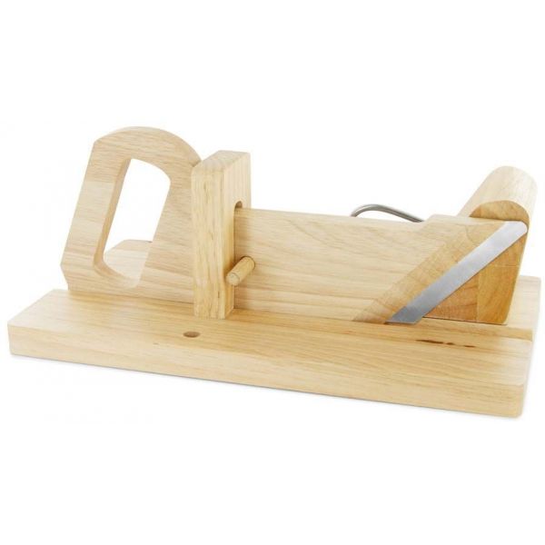 Trancheuse à charcuterie en bois