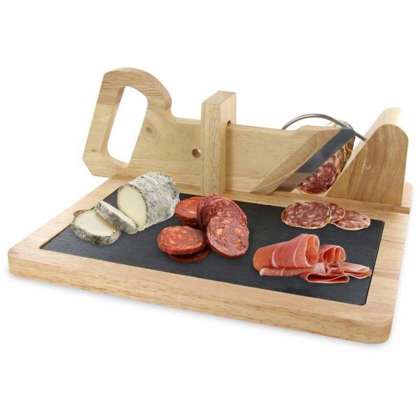 Trancheuse à charcuterie avec plateau ardoise - CMP-0722