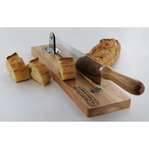 Trancheuse à pain en bois et inox - 5