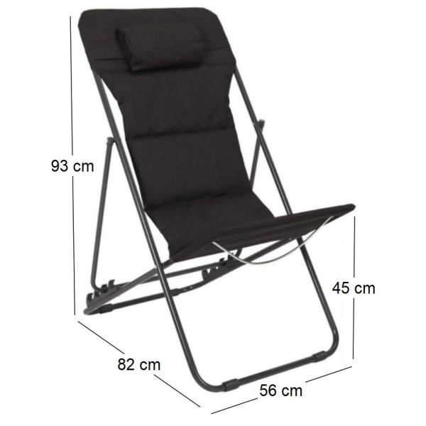 Transat en métal pliant Corfou - 10