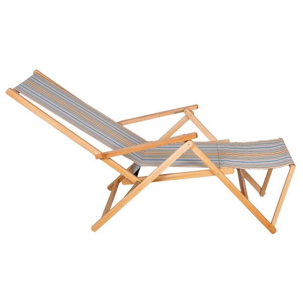 Transat avec repose pieds multicolore - 54,90