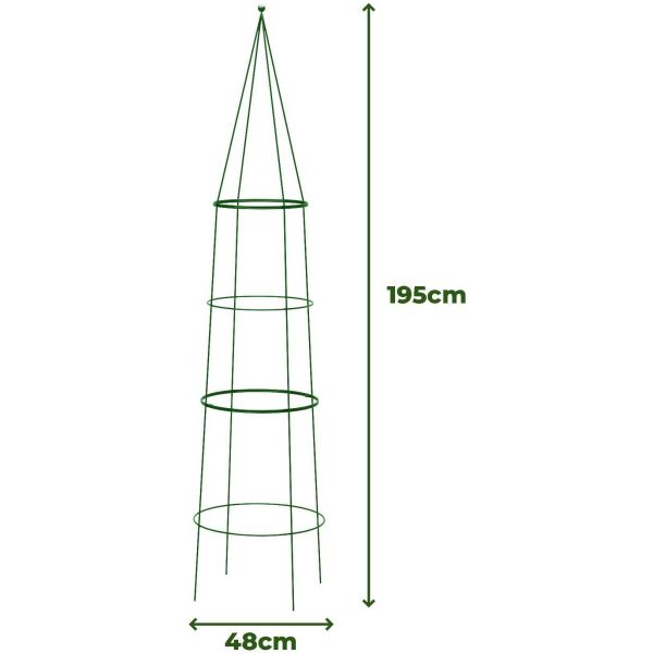 Treilli en acier 48 x 195 cm Star - KOM-0120