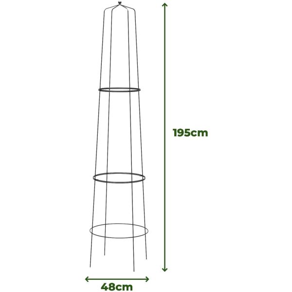 Treilli en acier 48 x 195 cm Tower - KOM-0109