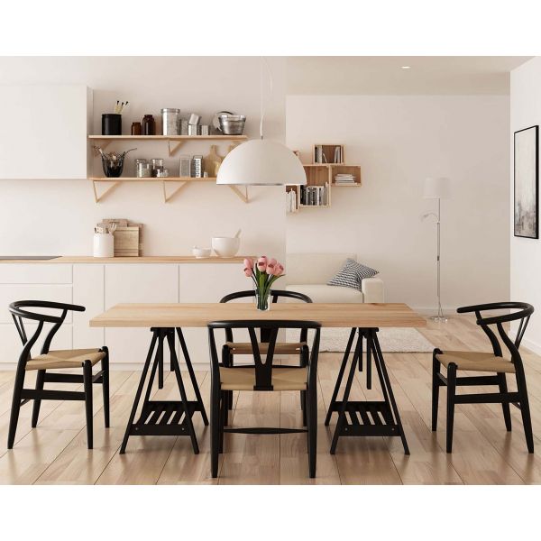 Tréteau architecte en bois peint - 44,97