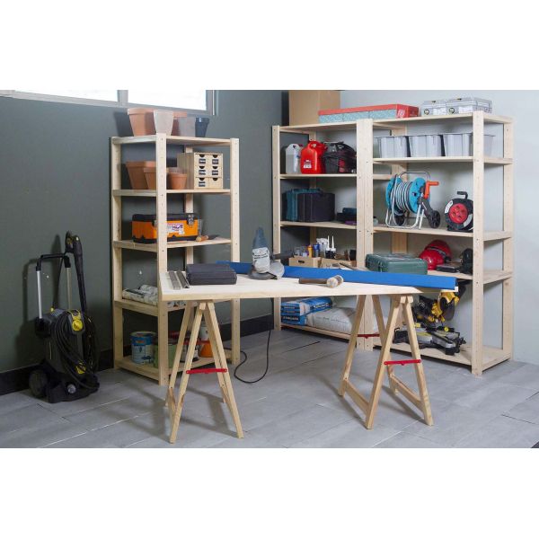 Tréteau en pin brut Professionnel Plus - 22,41