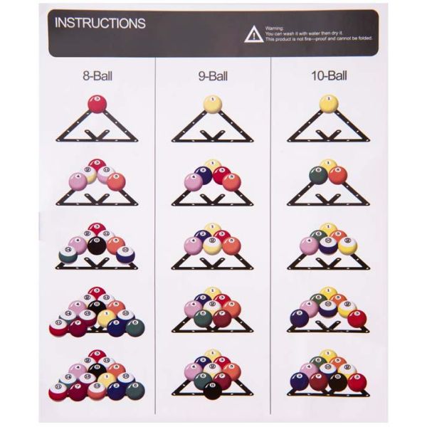 Triangle de positionnement multi-combinaisons pour billes de 57mm (Lot de 6) - 27,90