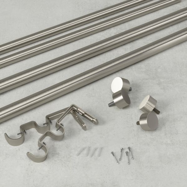 Tringle à rideaux nickel Cappa - UMB-0643