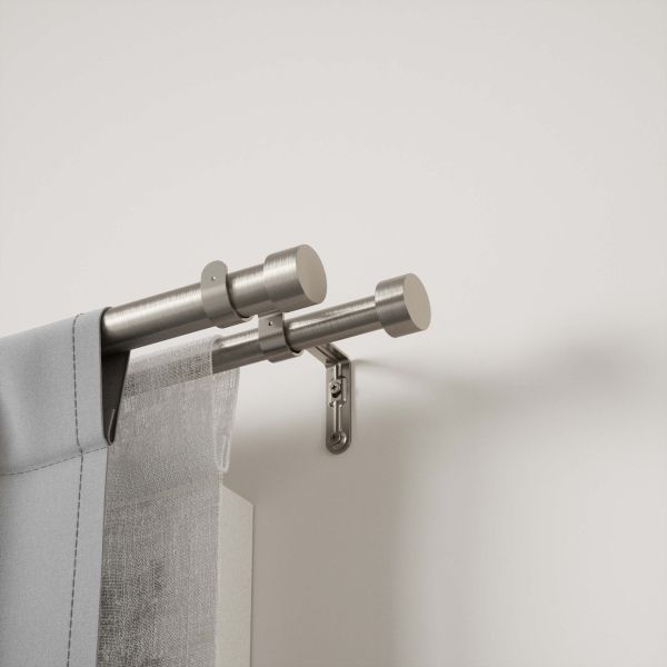 Tringle à rideaux nickel Cappa 305 à 457 cm - UMBRA