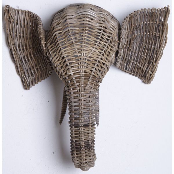 Trophée d'éléphant en poelet gris - AUBRY GASPARD
