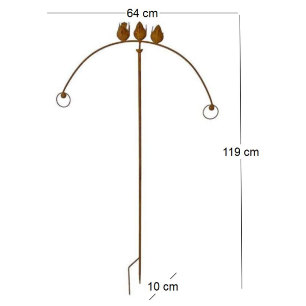 Tuteur mobile Tic Tac Toc 64 x 10 x 119 cm - LA GRANDE PRAIRIE